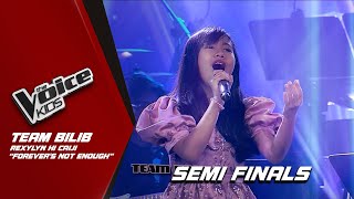 The Voice Kids Rexylyn Hi Caijis DELICATE take on Forevers Not Enough  Semi Finals [upl. by Kellby]