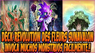 CON ESTE DECK PUEDES RANKEAR RAPIDO  DECK REVOLUTION DES FLEUR SUNAVALON  YUGIOH DUEL LINKS [upl. by Oigile]