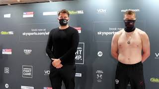 Whyte vs Povetkin weighin [upl. by Ireg]