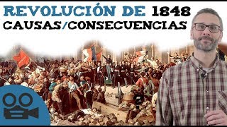 Causas y consecuencias de la revolución de 1848 [upl. by Kinom]