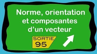 Norme orientation et composantes dun vecteur [upl. by Sremlahc814]