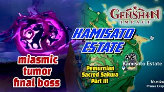 Kamisato Estate Pemurnian Sacred Sakura Final VS Miasmic Tumor [upl. by Savell542]