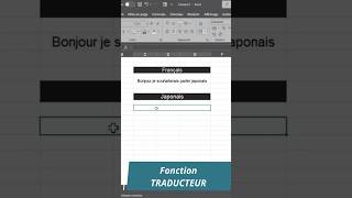 Astuce Excel  Connaître Les Fonctions TRADUIRE Et DETECTERLANGUE [upl. by Lilia]