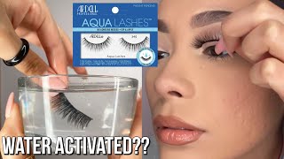 Ardell Aqua Lashes Review  No lash glue needed [upl. by Aneerahs]