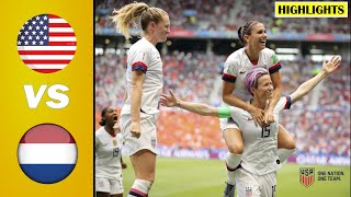 FINAL USA vs Netherlands  Extended Highlights  2019 FIFA Womens World Cup [upl. by Ennairek]