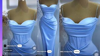 HOW TO SEW VICTORIAN CORSET GOWN WITH OVERLAPPED OR WRAPPED DRAPE SKIRT  DRAPING CORSET  FULL [upl. by Dallman]