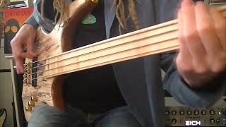 Psychedelic Fretless Funk Bass with Delay [upl. by Lorene]