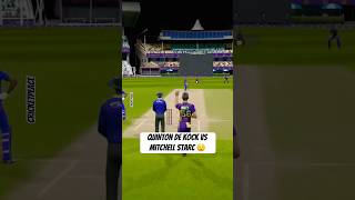 Quinton de Kock vs Mitchell Starc shorts shortsfeed viral cricket24 cricket ipl klrahul yt [upl. by Rayham]