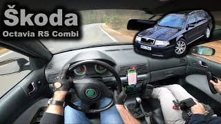 POV test drive  2002 Škoda Octavia RS Combi 18T 20V [upl. by Nosnorb]