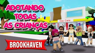 ADOTANDO VARIAS CRIANÇAS NO BROOKHAVEN premium  Roblox  Brookhaven [upl. by Weingarten]