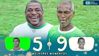 AOS 57 ANOS ROMÁRIO HUMILHOU E FEZ GOLAÇO ENTRE AS PERNAS DO GOLEIRO EM AMISTOSO BENEFICENTE DE 2023 [upl. by Jacqui]