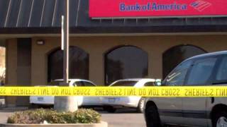 RAW VIDEO Bank Robbery in Sanger Courtesy The Sanger Herald [upl. by Rednasyl]