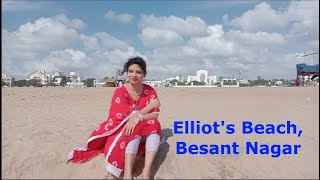 Elliots Beach  Besant Nagar Beach  Place to visit in Chennai shampachakrabarty9280 [upl. by Worth]