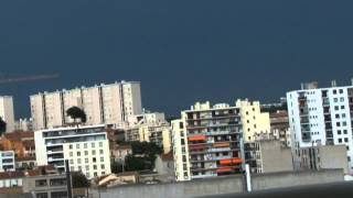 Orage Violent Au Loin Sur Manosque 24 Mai 2012 [upl. by Aiykan]