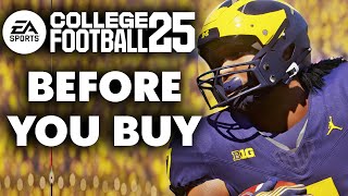 EA Sports College Football 25  15 Things YOU NEED To Know Before You Buy [upl. by Arhsub]