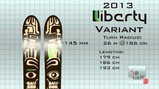 SkiGearTVs 2013 Buyers Guide Presents The 2013 Liberty quotVariantquot Ski [upl. by Elden654]