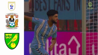 Coventry City vs Norwich City  Highlights  EFL Chanpionship 202425 [upl. by Hew]