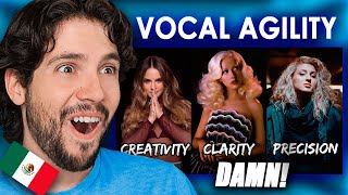 EPICA AGILIDAD VOCAL Christina Aguilera Tori Kelly y JoJo Tours  Mexicano reacciona [upl. by Eeslek]