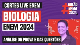 ENEM 2024 análise da prova e das questões de Biologia  Live Enem 2024  Curso Enem Gratuito [upl. by Zeugirdor483]