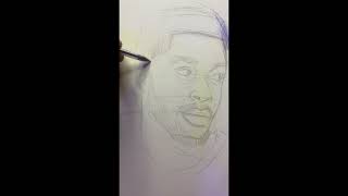 MY FIRST VOICEOVER art crosshatch drawing crosshatching viralvideo artist viralshort [upl. by Leelahk]