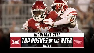 Big 12 Top Rushes of the Week Week 1 2019  Stadium [upl. by Ydennek183]