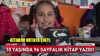 10 yaşında 96 sayfalık kitap yazdı [upl. by Vicky]