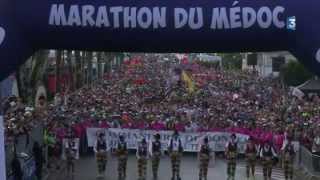 Images du départ du marathon du Médoc [upl. by Merola]