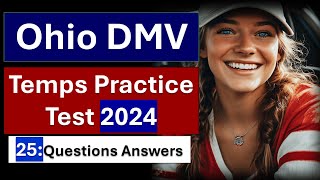 Ohio DMV Temps Permit Practice Test 2024  25 Questions with Answers [upl. by Alhsa]