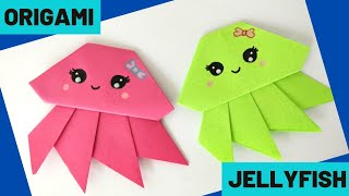 origami jellyfish  origami sea animals  origami easy [upl. by Knute]