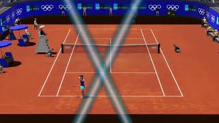 B Krejčíková vs AK Schmiedlová OG Paris 2024 QF  AO Tennis 2 Gameplay aotennis2 AO2 [upl. by Odranreb]