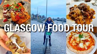 GLASGOW FOOD TOUR  ft Bakeries Brunch Sugo Pasta Pizzerias amp more  good recommendations [upl. by Artcele]