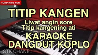 TITIP KANGEN  liwat angin sore titip kangening ati KARAOKE DANGDUT KOPLO STK CHANEL [upl. by Rodney961]