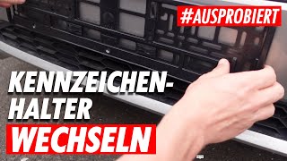 Kennzeichenhalter wechseln Anleitung 🚗✅ [upl. by Sucramej]