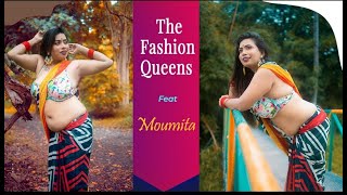 MoumitaSaree FashionSaree LoverSaree VideoOutdoor Saree Fashion VlogBong Saree Sundori [upl. by Cathee]