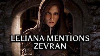 Dragon Age Inquisition  Leliana mentions Zevran Assassin specialization comment [upl. by Tessler]