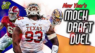 Three Round 2024 NFL Mock Draft Duel  HeadtoHead New Years Edition [upl. by Schach]