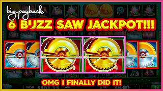 6 BUZZ SAWS → JACKPOT Huff N Even More Puff Slots [upl. by Hairem909]