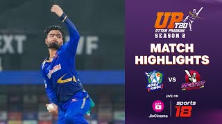 Noida Kings vs Meerut Mavericks  UPT20 Highlights  JioCinema amp Sports18 [upl. by Airemat]