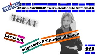 Abschlussprüfungen Musterprüfung A12  BW Realschule Mathematik [upl. by Aivirt]