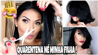 COMO CORTAR O CABELO EM CAMADAS SOZINHA  CABELO CURTO♡ [upl. by Tawnya]