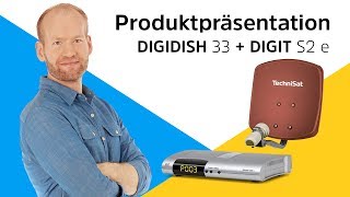 Komplettpaket DIGIDISH 33  DIGIT S2e  Kleine DigitalSatAntenne mit passendem Receiver  TechniSat [upl. by Nojid]