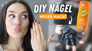 DIY Nägel selber machen ohne Gel UV Gel Streifen von MANIKO [upl. by Hawthorn]