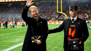 Prince Harry at the Grey cup representing Invictus Games Feb 2025 in Vancouver Whistler [upl. by Bartlet]