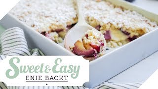 Leckerer PflaumenStreuselkuchen und Pudding  Sweet amp Easy  Enie backt  sixx [upl. by Attaynek463]