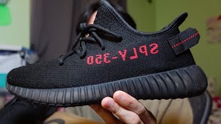 Yeezy 350 V2 Bred From DHGate  Review  On Foot [upl. by Fortunna]