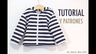 Costura Chaqueta para Niños patrones gratis hasta talla 8 años [upl. by Alia678]