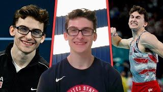 Team USAs Stephen Nedoroscik REACTS to Being Clark Kent of Gymnastics Exclusive [upl. by Oriel]