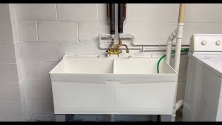 How I replaced a utility sink and added a washing machine standpipe [upl. by Ennove]