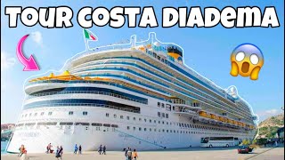 Tour pelo Navio Cruzeiro costa diademavale a pena viajar viagem salvador cruzeiromsccosta [upl. by Eojyllib241]