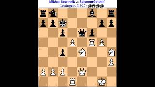 Mikhail Botvinnik vs Solomon  mikhail Botvinnik 2 Rook Sacrifices and best check mate chess [upl. by Llyrad]